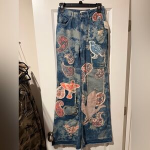We The Free Flying High Patch Jeans 🔥 Size 24